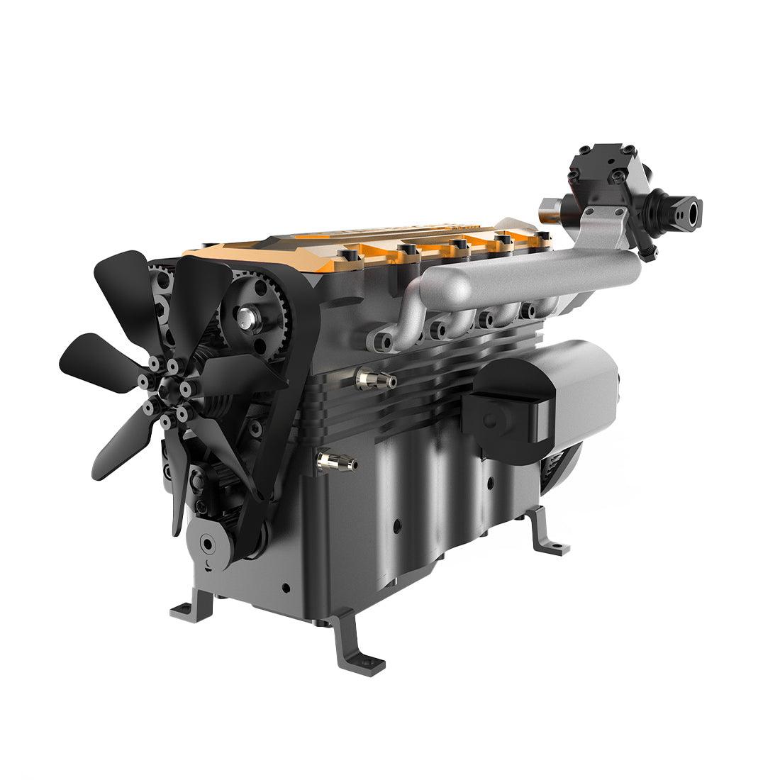 Estrelik™ | DIY OHC L4 Engine 14CC Gasoline Water-cooled Engine Model Kit FS-L400BGC