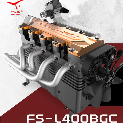 Estrelik™ | DIY OHC L4 Engine 14CC Gasoline Water-cooled Engine Model Kit FS-L400BGC