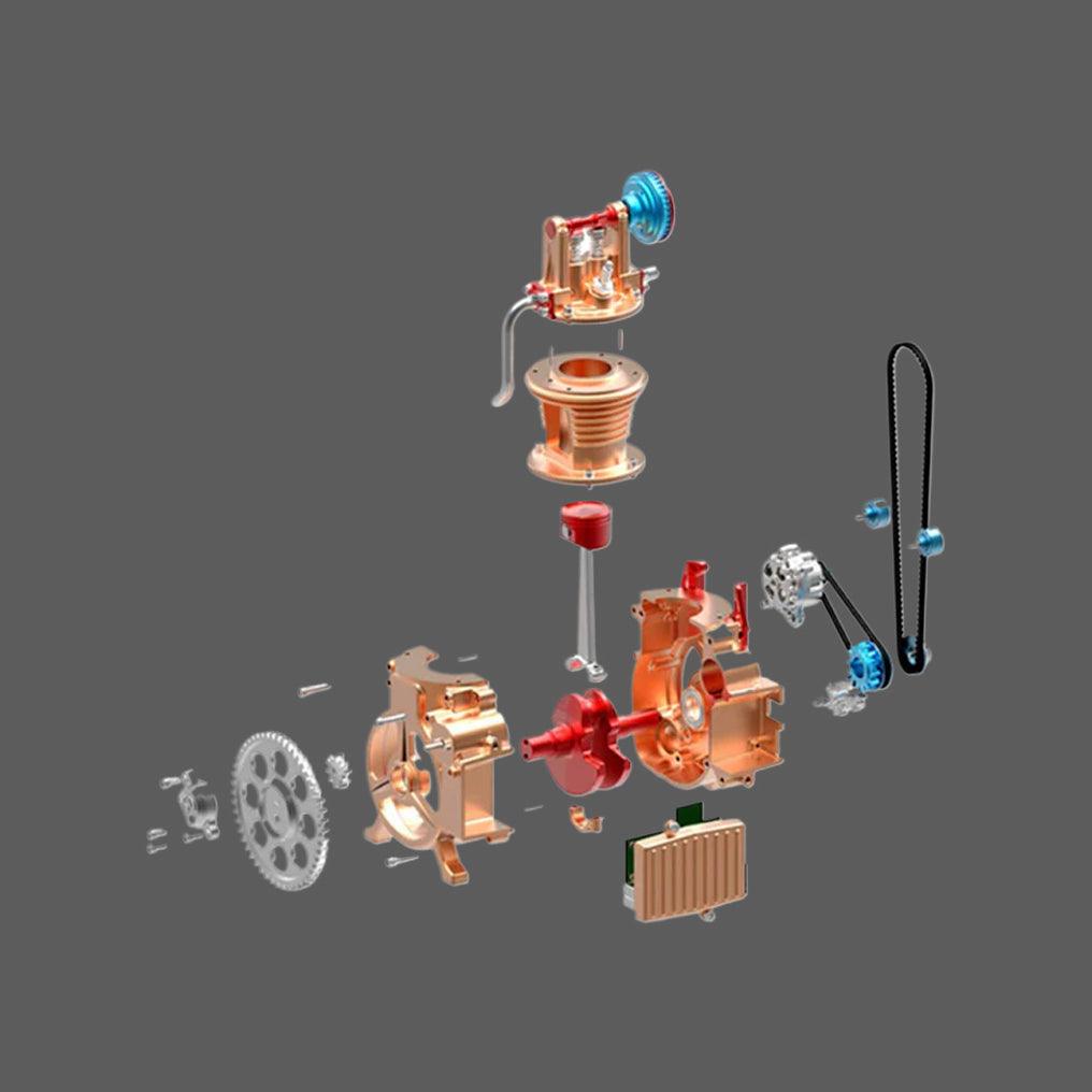 Estrelik™ | DIY Single-cylinder Car Engine Assembly Kit Build Kit Gift Toy for Collection