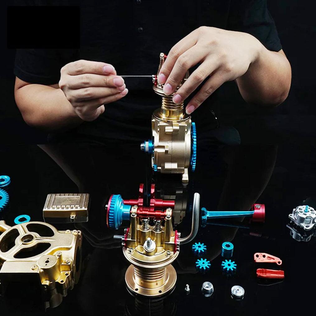 Estrelik™ | DIY Single-cylinder Car Engine Assembly Kit Build Kit Gift Toy for Collection