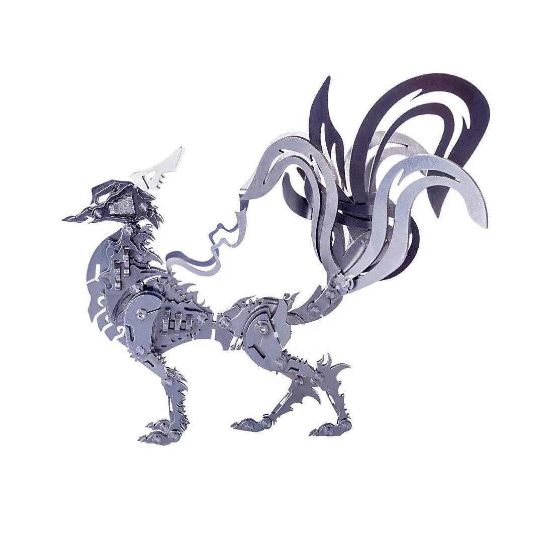 Estrelik™ | DIY 3D Metal Mechanical Nine-tailed Fox Puzzle Model Kit Assembly