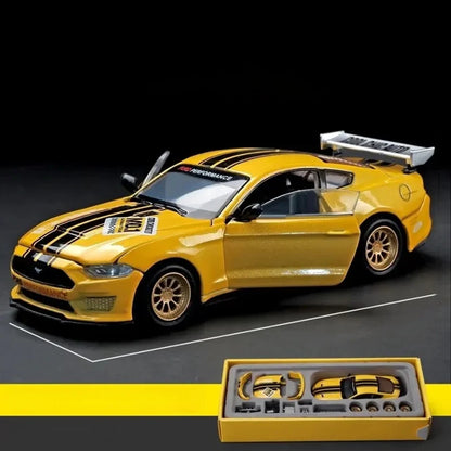 Estrelik™ | DIY Customizable 1:42 Scale Ford Mustang Alloy Car Model Kit - Unique Racing Car Collectible for Hobbyists & Enthusiasts