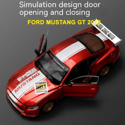Estrelik™ | DIY Customizable 1:42 Scale Ford Mustang Alloy Car Model Kit - Unique Racing Car Collectible for Hobbyists & Enthusiasts