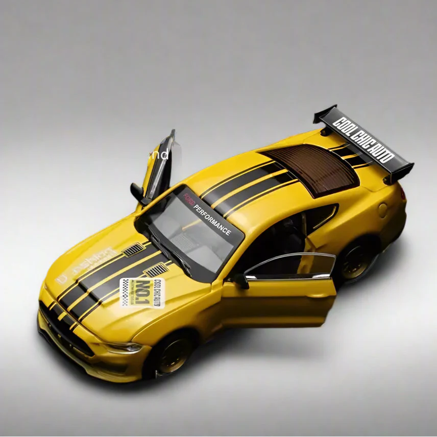 Estrelik™ | DIY Customizable 1:42 Scale Ford Mustang Alloy Car Model Kit - Unique Racing Car Collectible for Hobbyists & Enthusiasts