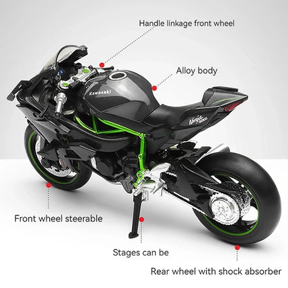 Estrelik™ | Elite 1:12 Ninja H2R Motorcycle Die-Cast Model