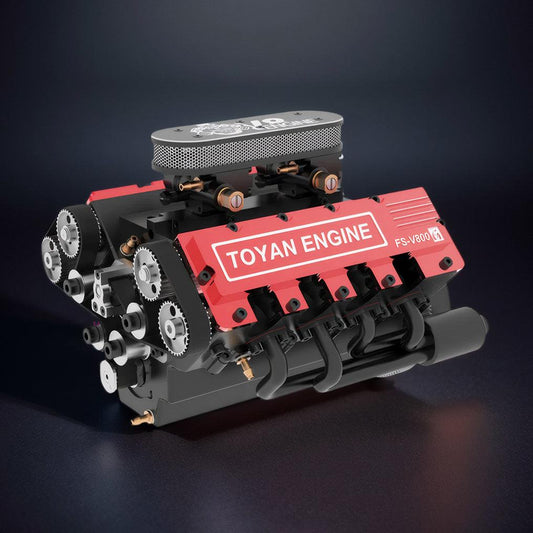 Estrelik™ | DIY V8 Engine Model That Run 28cc Gasoline/Nitro Engine KIT FS-V800