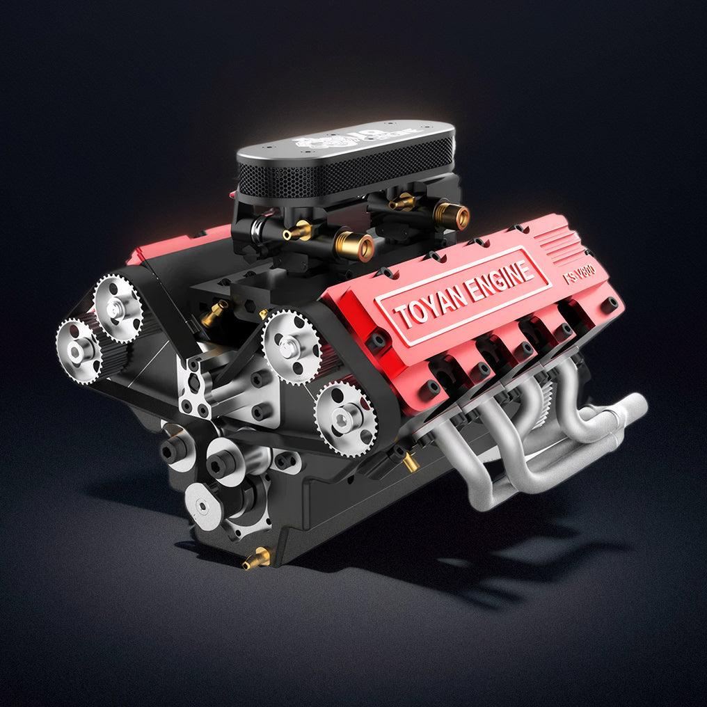 Estrelik™ | DIY V8 Engine Model That Run 28cc Gasoline/Nitro Engine KIT FS-V800
