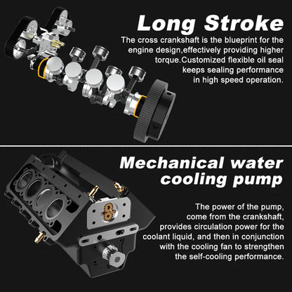 Estrelik™ | DIY V8 Engine Model That Run 28cc Gasoline/Nitro Engine KIT FS-V800