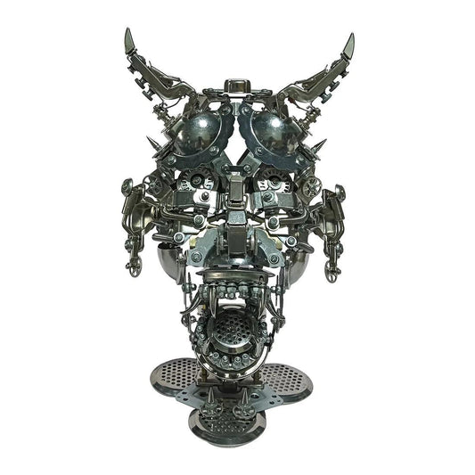Estrelik™ | DIY 3D Mechanical Punk Hannya Japanese Ghast Mask Metal Puzzles Assembly Model