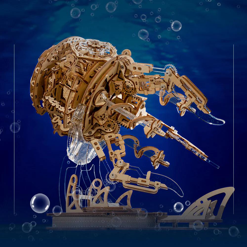 Estrelik™ | Enchanted Aurora Jellyfish Music Box 3D Wooden Puzzle