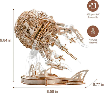 Estrelik™ | Enchanted Aurora Jellyfish Music Box 3D Wooden Puzzle