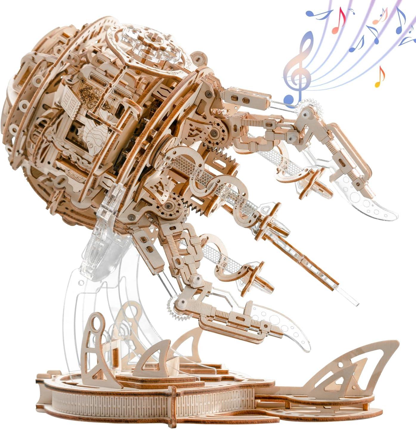 Estrelik™ | Enchanted Aurora Jellyfish Music Box 3D Wooden Puzzle