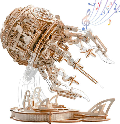 Estrelik™ | Enchanted Aurora Jellyfish Music Box 3D Wooden Puzzle