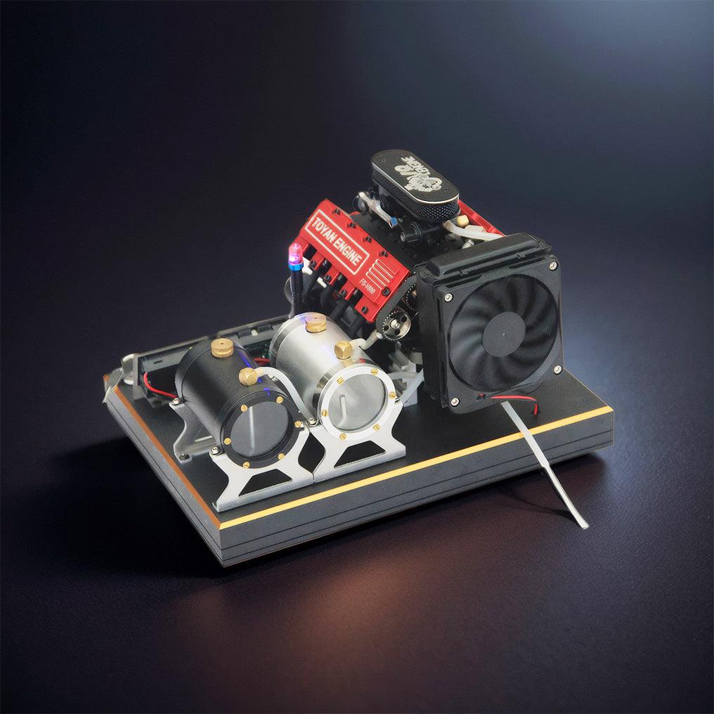 Estrelik™ | DIY V8 Engine Model With Starter Kit That Run 28cc Gasoline/Nitro Engine KIT FS-V800