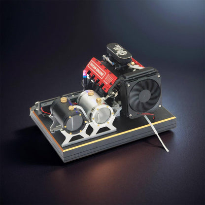 Estrelik™ | DIY V8 Engine Model With Starter Kit That Run 28cc Gasoline/Nitro Engine KIT FS-V800
