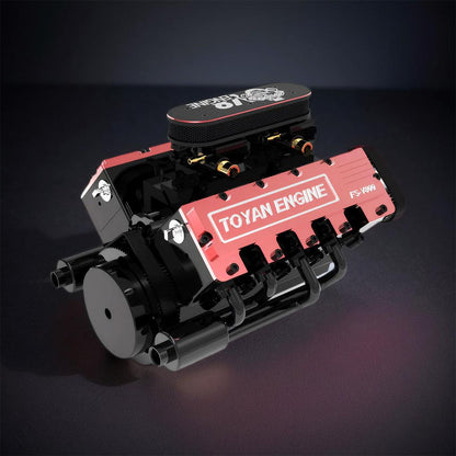 Estrelik™ | DIY V8 Engine Model With Starter Kit That Run 28cc Gasoline/Nitro Engine KIT FS-V800