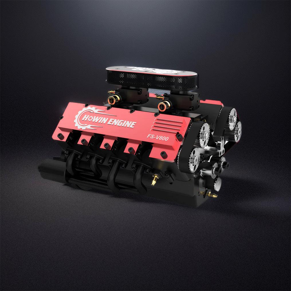 Estrelik™ | DIY V8 Engine Model With Starter Kit That Run 28cc Gasoline/Nitro Engine KIT FS-V800