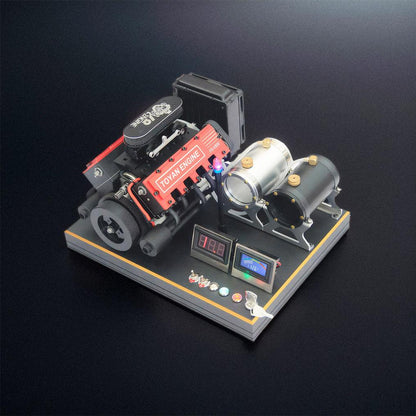 Estrelik™ | DIY V8 Engine Model With Starter Kit That Run 28cc Gasoline/Nitro Engine KIT FS-V800