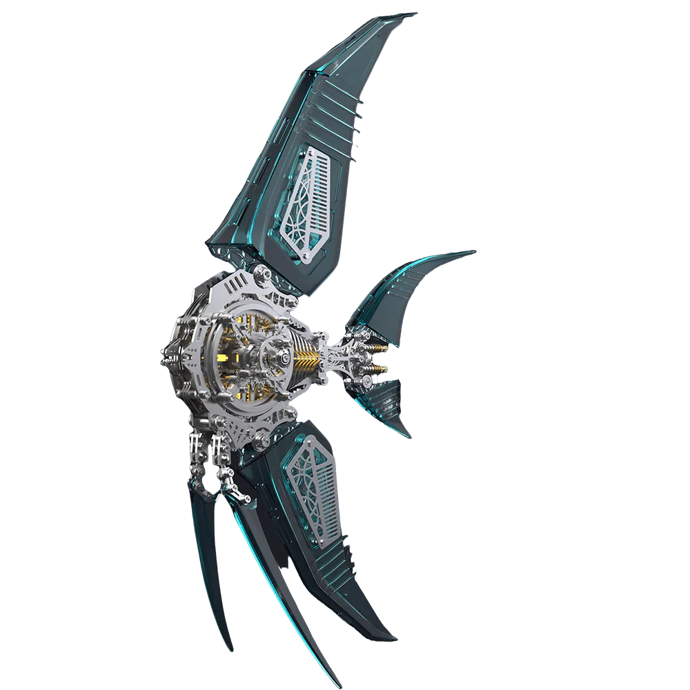 Estrelik™ | Celestial Angelfish 3D Metal Model