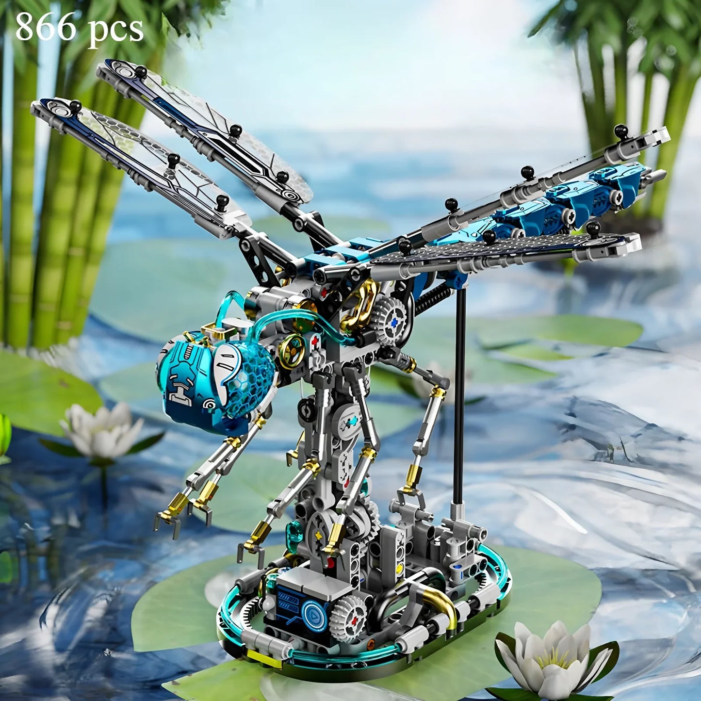 Estrelik™ | Mechanical Dragonfly Building Blocks Set