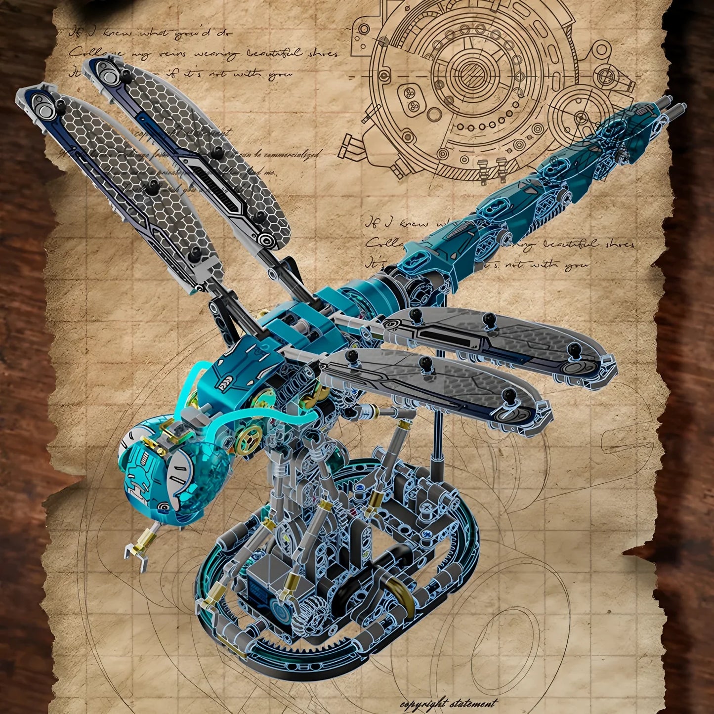 Estrelik™ | Mechanical Dragonfly Building Blocks Set
