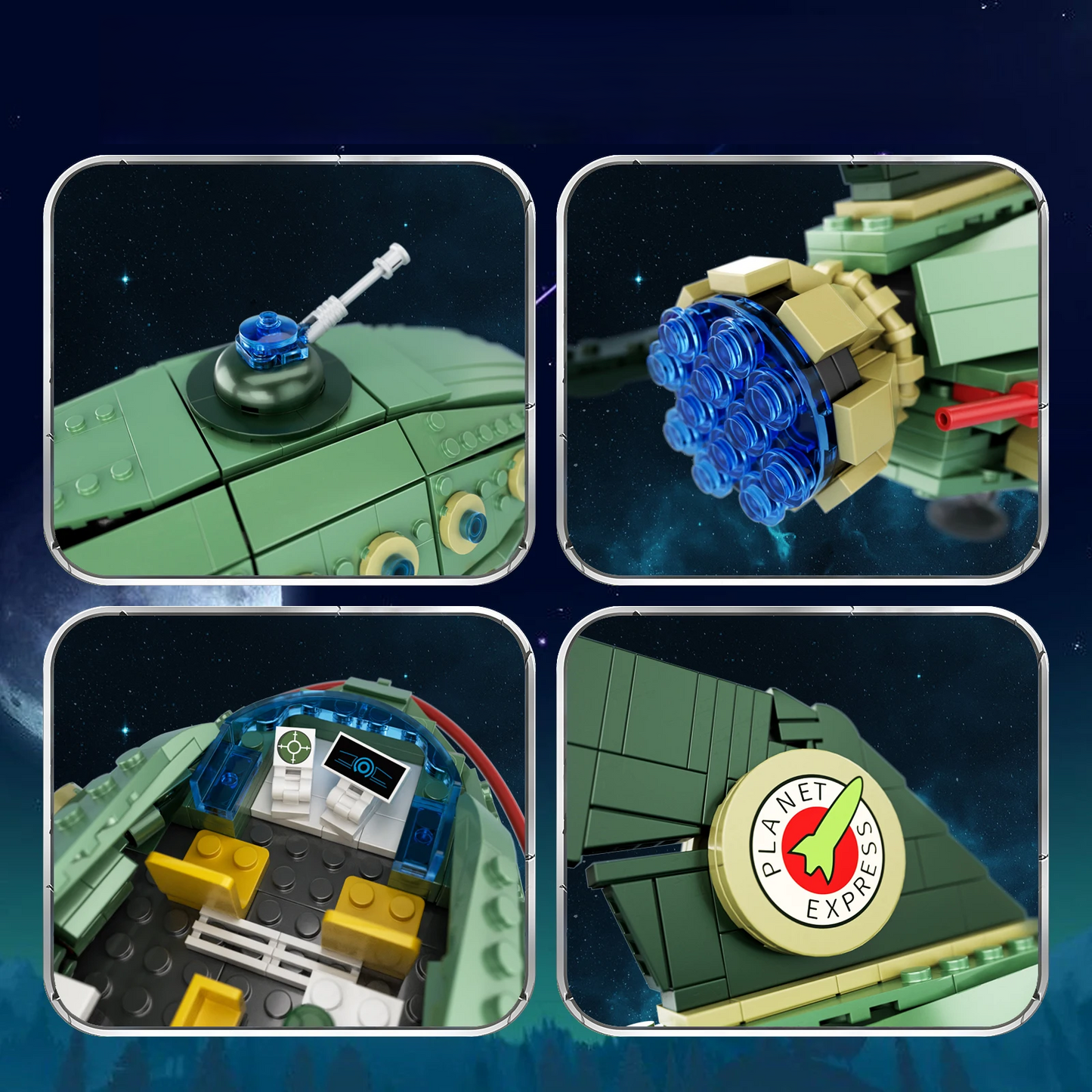 Estrelik™ | Mechanical Galactic Express Spaceship Building Blocks Set