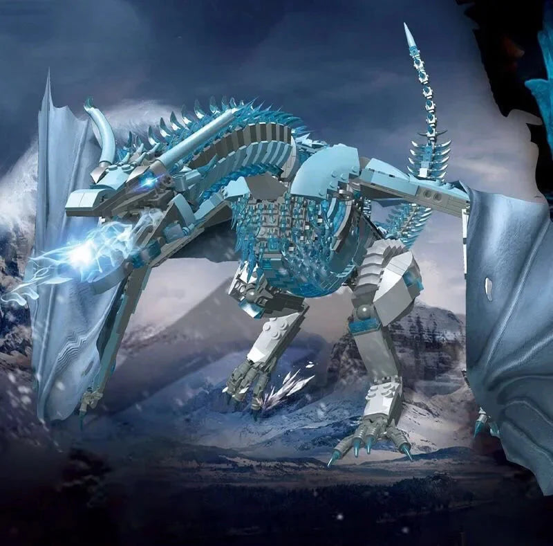 Estrelik™ | Mechanical Giant Dragon Master Building Blocks Set