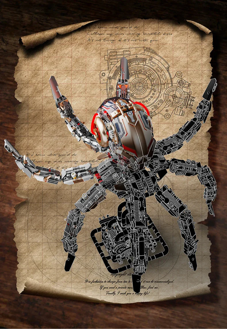 Estrelik™ | Mechanical Octopus Building Blocks Set