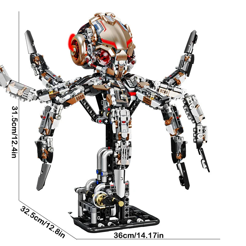 Estrelik™ | Mechanical Octopus Building Blocks Set