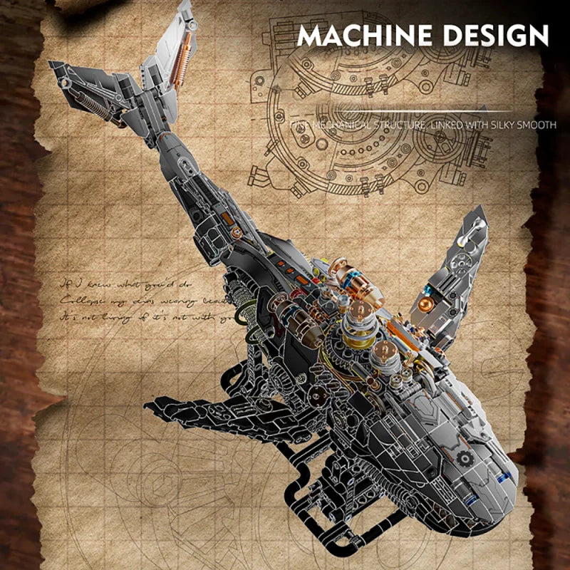 Estrelik™ | Mechanical Whale Building Blocks Set