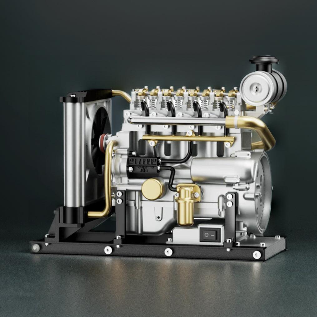 Estrelik™ | DIY 1/10 Full Metal Mini L4 OHV Inline 4 Cylinder Engine Model Kit that Works