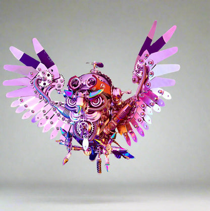 Estrelik | 3D Nocturnal Owl DIY Steampunk Metal Assembly Animal Model