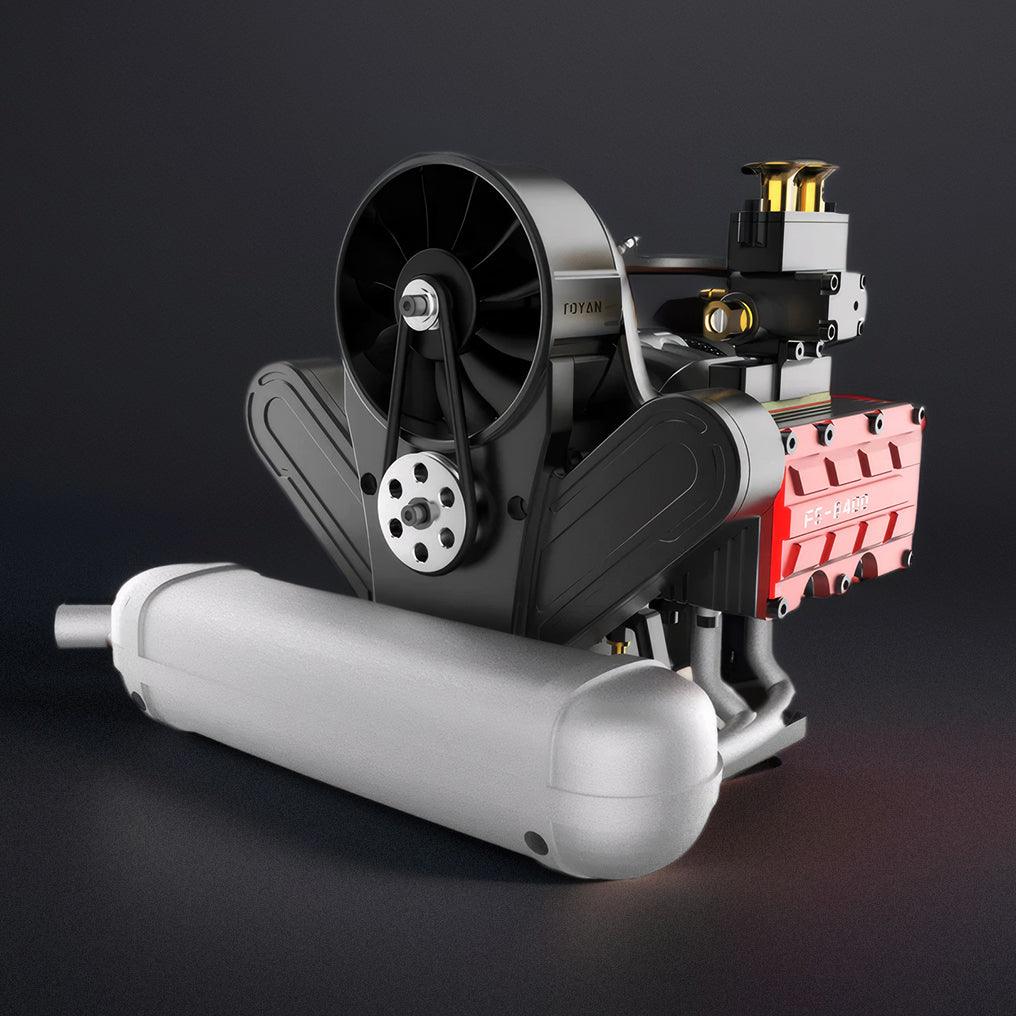 Estrelik™ | DIY 4 Cylinder Four-Stroke 14cc Nitro H4 Engine Model Kit FS-B400