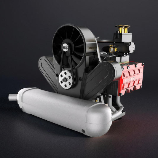 Estrelik™ | DIY 4 Cylinder Four-Stroke 14cc Nitro H4 Engine Model Kit FS-B400
