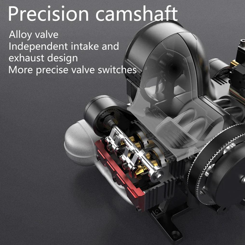 Estrelik™ | DIY 4 Cylinder Four-Stroke 14cc Nitro H4 Engine Model Kit FS-B400