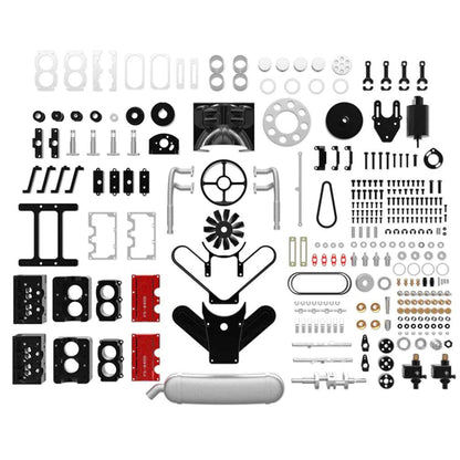 Estrelik™ | DIY 4 Cylinder Four-Stroke 14cc Nitro H4 Engine Model Kit FS-B400