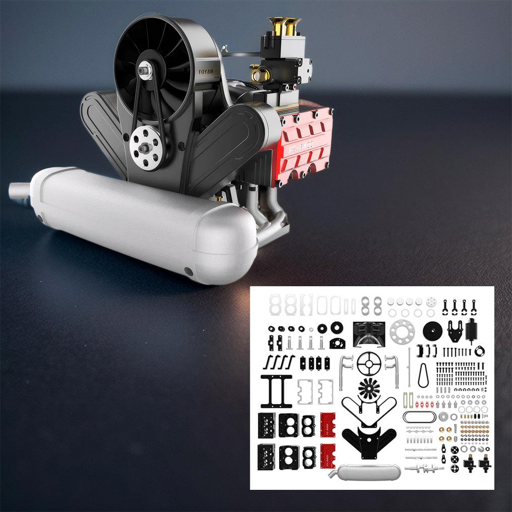 Estrelik™ | DIY 4 Cylinder Four-Stroke 14cc Nitro H4 Engine Model Kit FS-B400