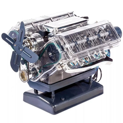 Estrelik™ | DIY Mini V8 Engine Model Kit Working Miniature Motor