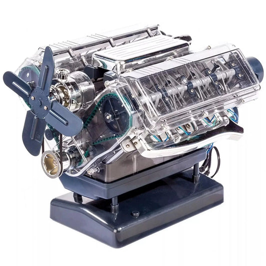 Estrelik™ | DIY Mini V8 Engine Model Kit Working Miniature Motor
