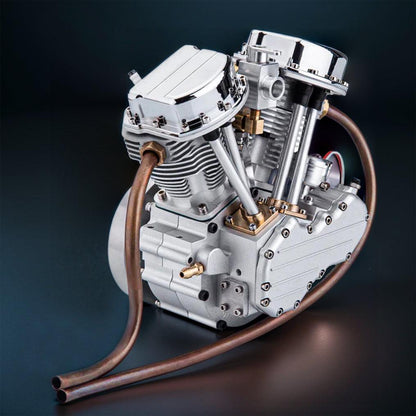 Estrelik™ | DIY Motorcycle V2 9cc Air-Cooled Gasoline V-Twin Dual Cylinder 4-Stroke Engine FG-VT9