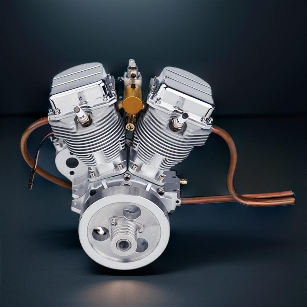 Estrelik™ | DIY Motorcycle V2 9cc Air-Cooled Gasoline V-Twin Dual Cylinder 4-Stroke Engine FG-VT9