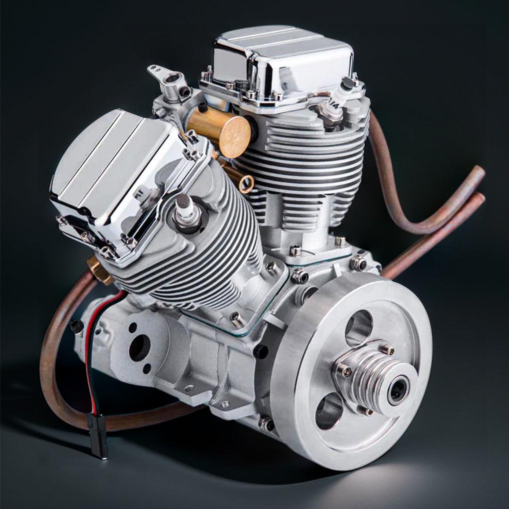 Estrelik™ | DIY Motorcycle V2 9cc Air-Cooled Gasoline V-Twin Dual Cylinder 4-Stroke Engine FG-VT9