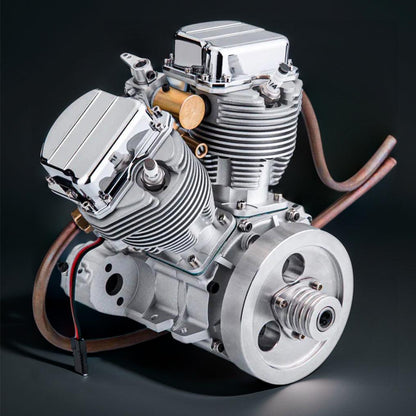Estrelik™ | DIY Motorcycle V2 9cc Air-Cooled Gasoline V-Twin Dual Cylinder 4-Stroke Engine FG-VT9