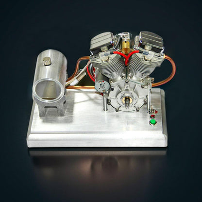 Estrelik™ | DIY Motorcycle V2 9cc Air-Cooled Gasoline V-Twin Dual Cylinder 4-Stroke Engine FG-VT9