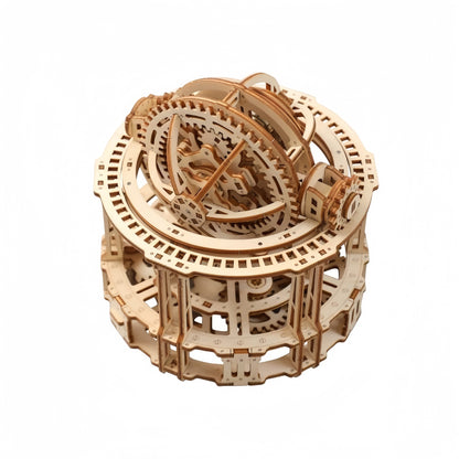 Estrelik™ | Spherical Tourbillon Chronograph - Mechanical Wooden Clock Kit