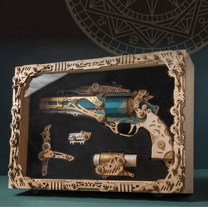 Estrelik™ | Steampunk Revolution 3D Mechanical Revolver Puzzle