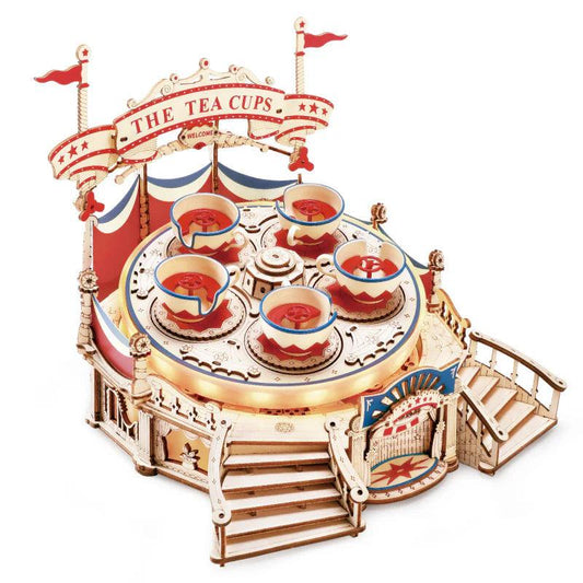 Estrelik™ | Tilt-A-Whirl DIY Music Box 3D Wooden Puzzle