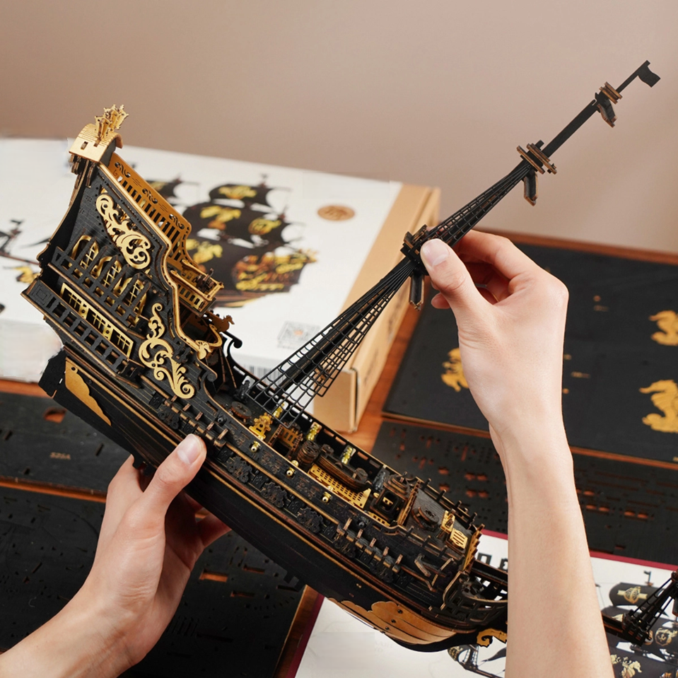 Estrelik™ | Royal Galleon Warship - 3D Wooden Puzzle