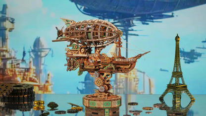 Estrelik™ | Sailing In Fog - 3D Mechanical Airship Puzzle