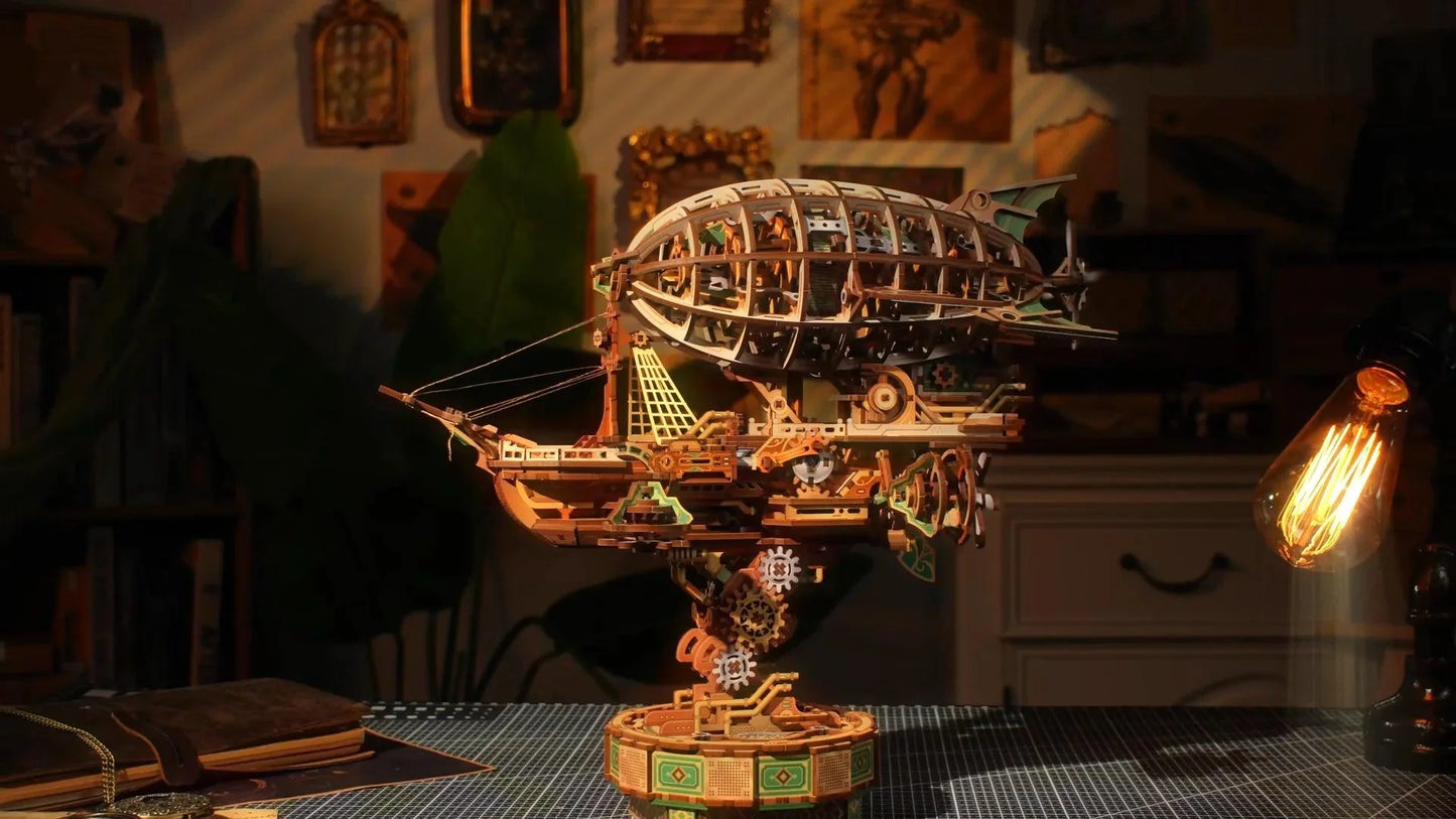 Estrelik™ | Sailing In Fog - 3D Mechanical Airship Puzzle